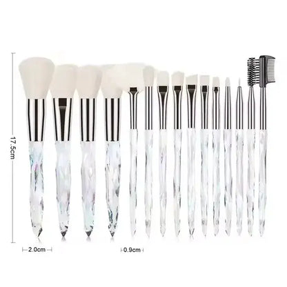 ROSLET 15 piece professional makeup brush set with soft synthetic bristles