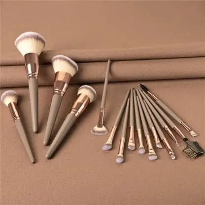 Soft face makeup blending brushes for foundation, blush, contour, and powder makeup