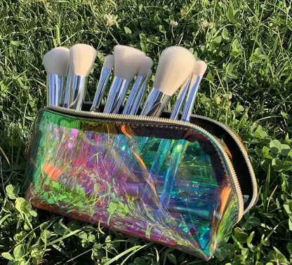 Luxury crystal makeup brush set for foundation blush and powder