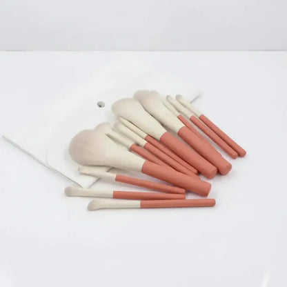 Soft blending beauty brushes for contour and blush application