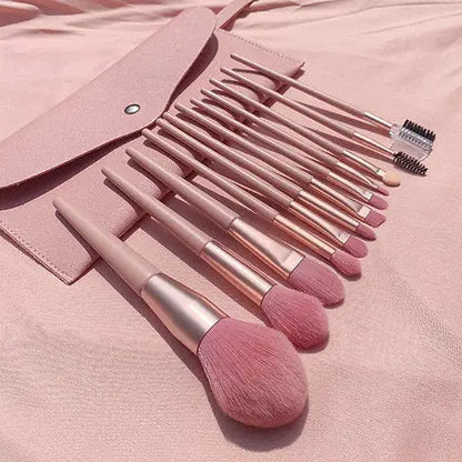 Soft blending makeup brush collection for smooth everyday makeup looks