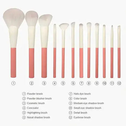 Travel friendly makeup kit with professional beauty brushes