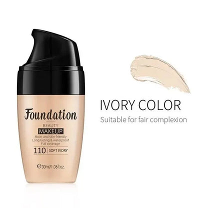 waterproof foundation long lasting, soft& smooth, moist & skin- friendly